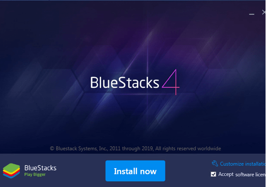 Chọn phần mềm Bluestacks 4