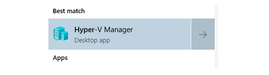 Khởi chạy Hyper-V Manager