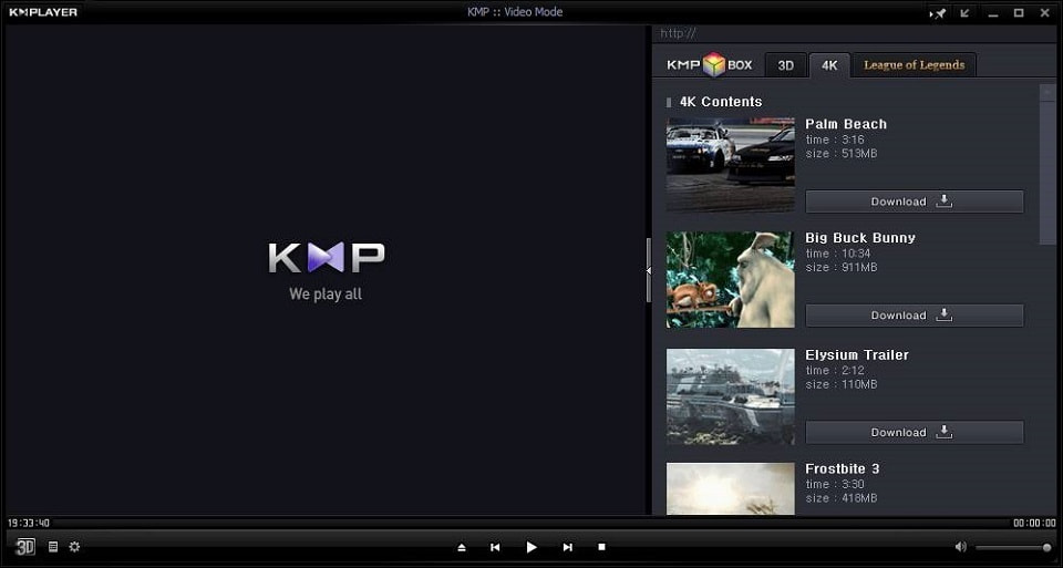 Phần mềm xem video KMplayer