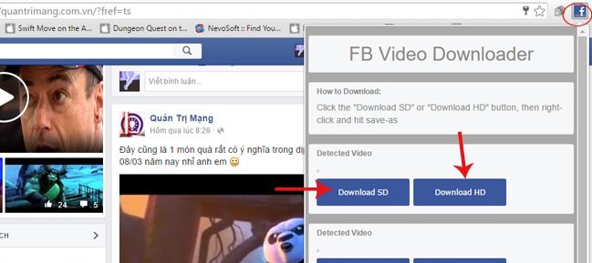 Tải video Facebook về máy tính Full HD