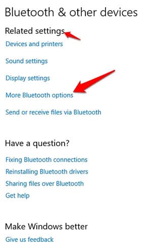 Sử dụng Windows Settings để bật bluetooth cho PC