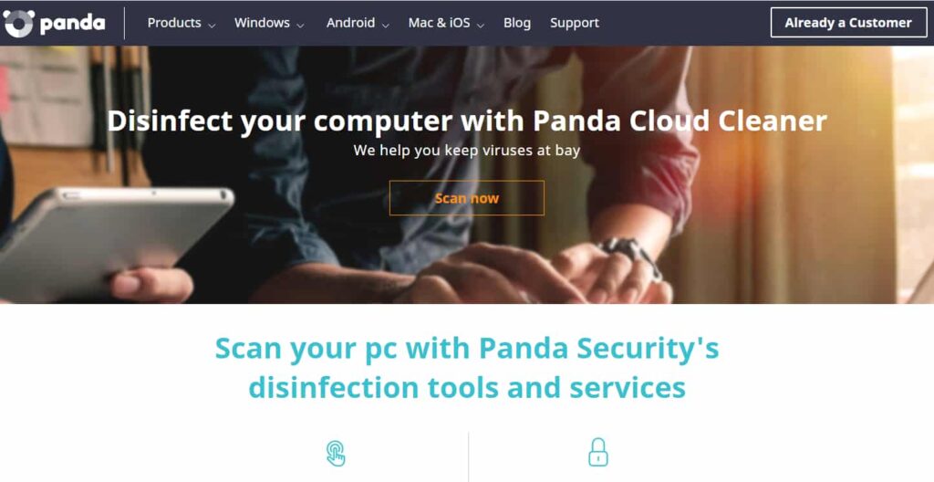 Công cụ quét virus online Panda Cloud Cleaner