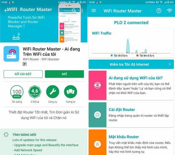 Phần mềm chặn Wifi trên điện thoại bằng Wifi Router Master