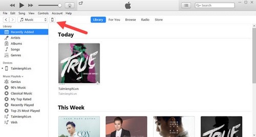 Cách chép nhạc vào iphone bằng itunes