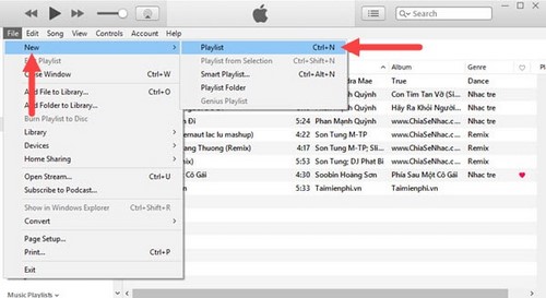 Cách chép nhạc vào iphone bằng itunes