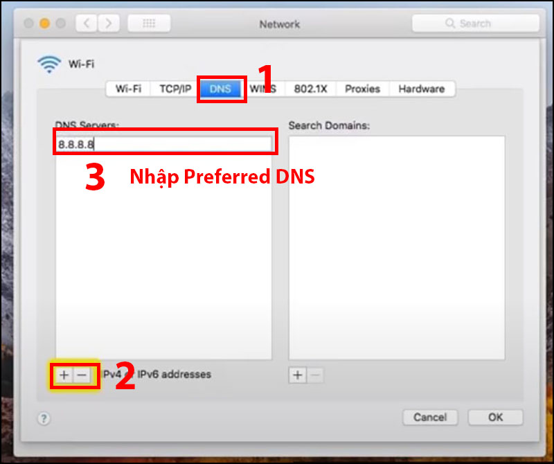 Cách đổi DNS trên máy tính Mac nhanh nhất hiện nay