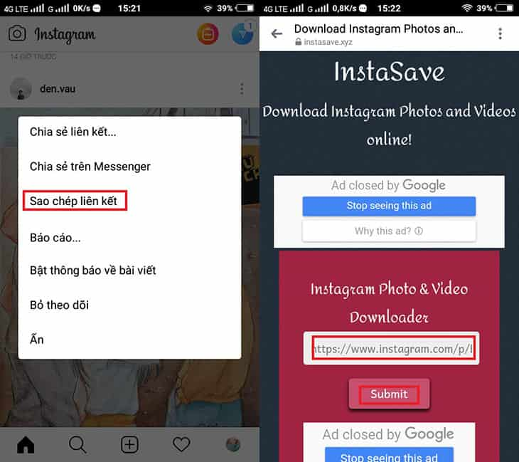 Cách tải ảnh trên Instagram về điện thoại nhanh nhất