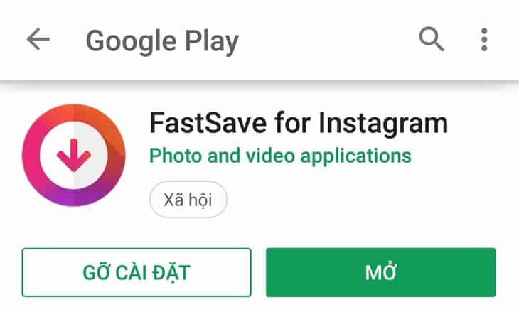 Cách tải ảnh trên Instagram cho Android