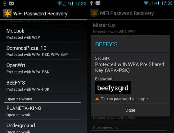 Cách xem mật khẩu wifi trên điện thoại Android bằng Password Recovery App