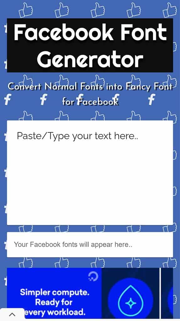 Đổi font chữ Facebook bằng Facebook Font Generator