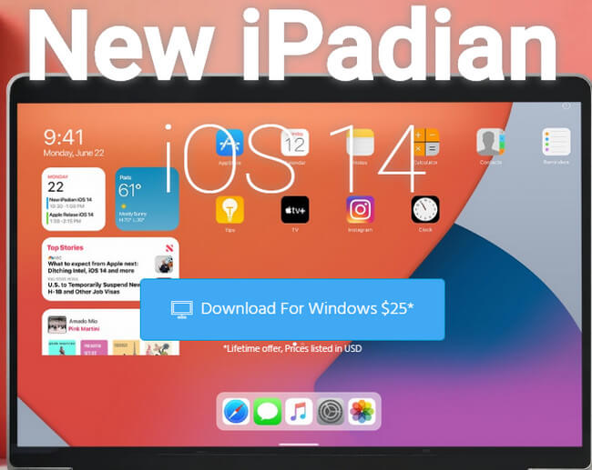 Phần mềm giả lập iOS cho Windows - iPadian