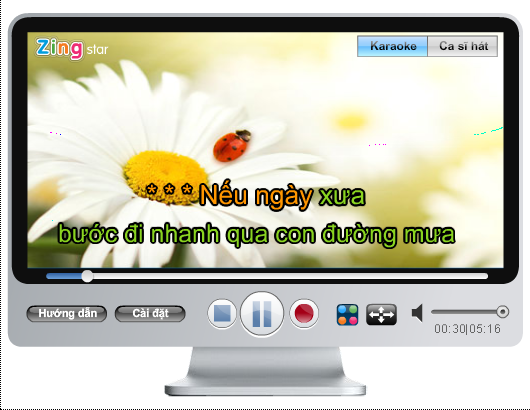 Phần mềm hát Karaoke trên máy tính  - Zing Karaoke offline Player