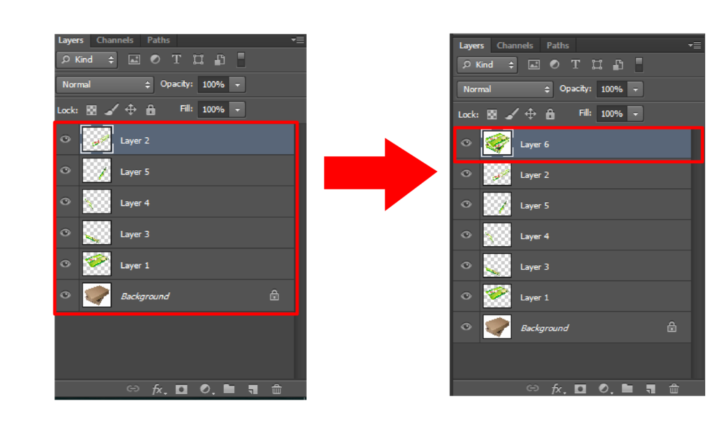 Các phím tắt trong photoshop CS6 khi dùng các Layer - Ảnh 3