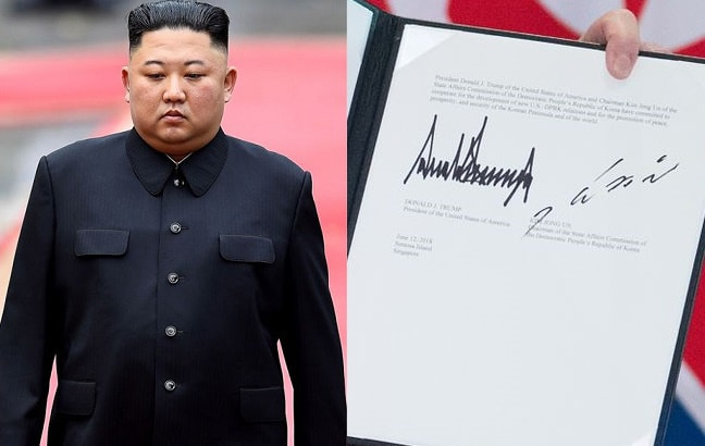 Chữ ký của Chủ tịch Triều Tiên - Kim Jong Un chữ ký các nguyên thủ quốc gia