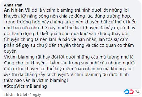 ngừng đổ lỗi cho nạn nhân