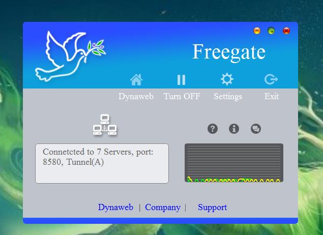Phần mềm fake IP miễn phí Freegate