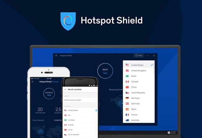 Phần mềm fake IP miễn phí Hotspot Shield