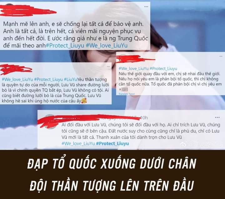 Fan Việt mù quáng bất chấp ủng hộ idol Lưu Vũ chia sẻ đường lưỡi bò