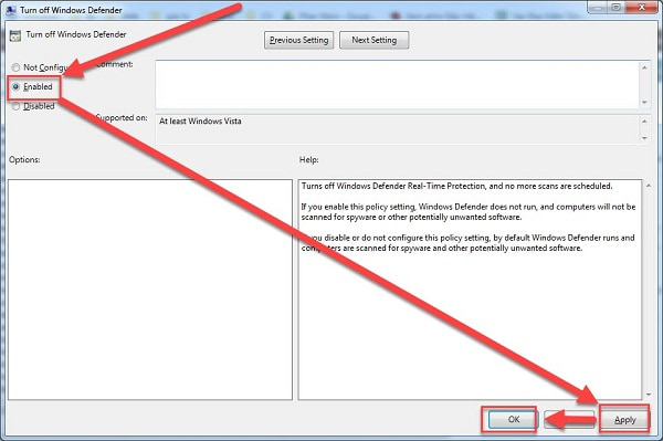 Tắt Windows Defender Win 10 bằng Local Group Policy