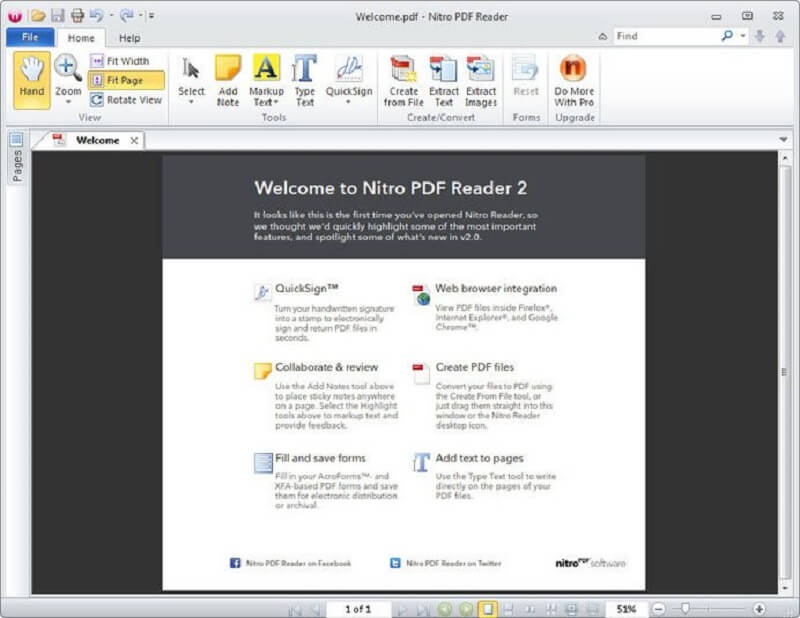 Phần mềm đọc PDF Nitro