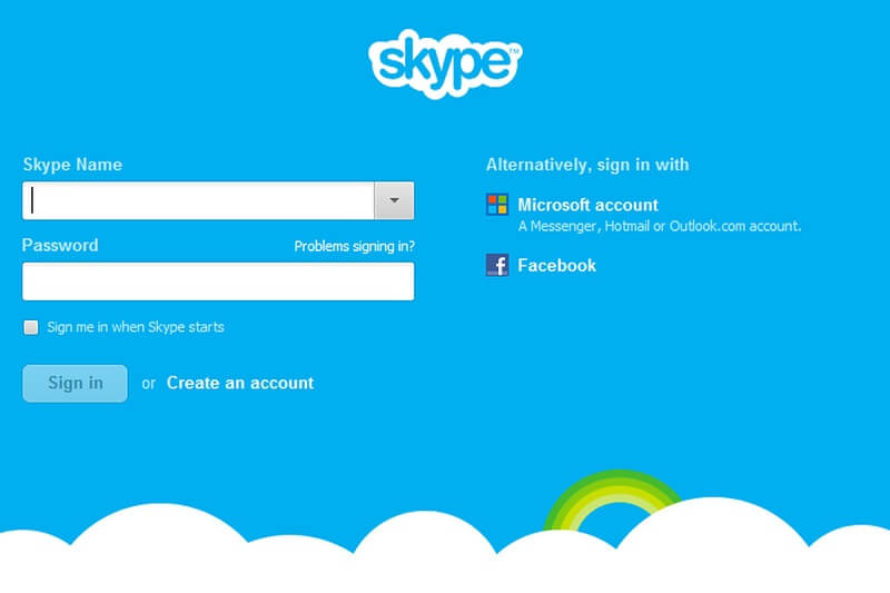 Đăng nhập Skype trên máy tính