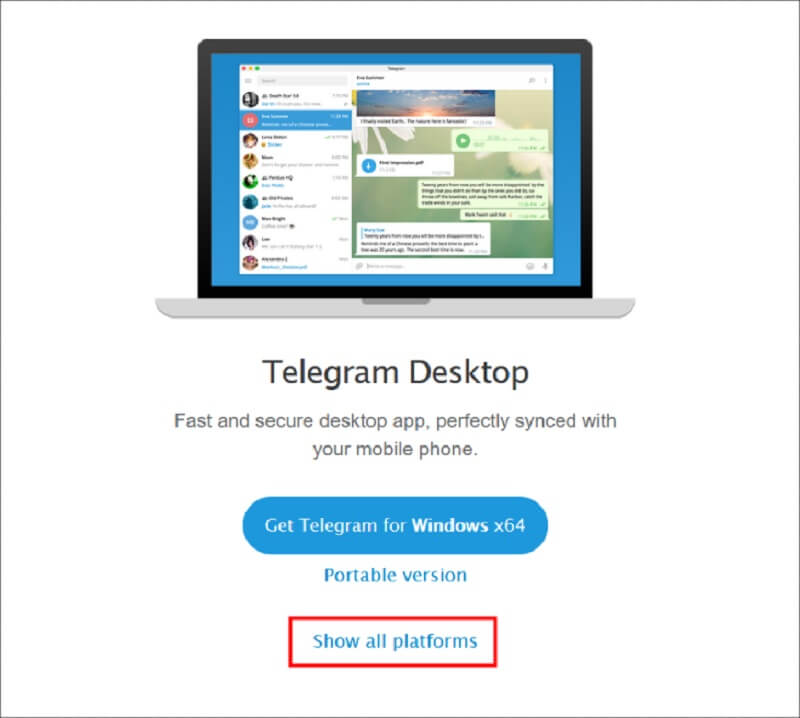 Tải Telegram trên máy tính
