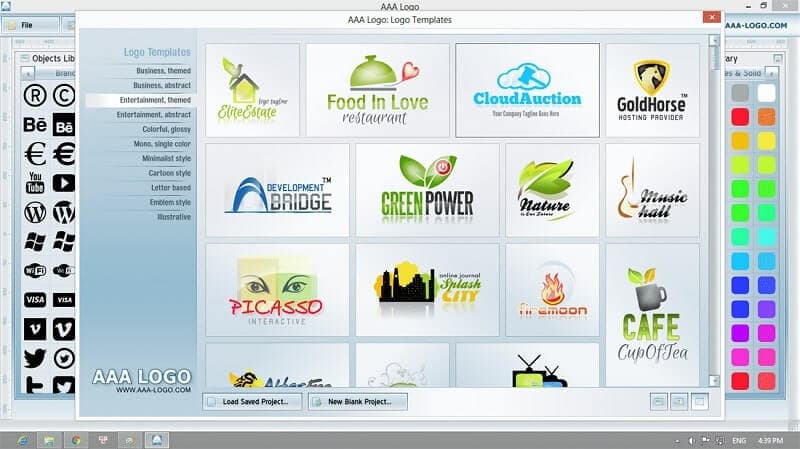Phần mềm thiết kế AAA logo