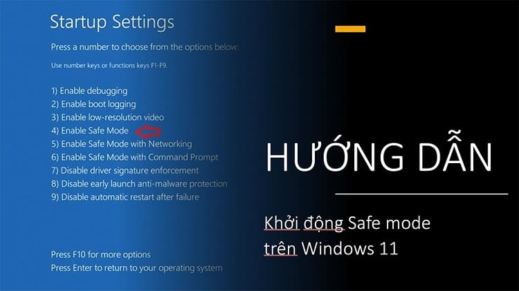 Cách mở Safe Mode trên Win 11